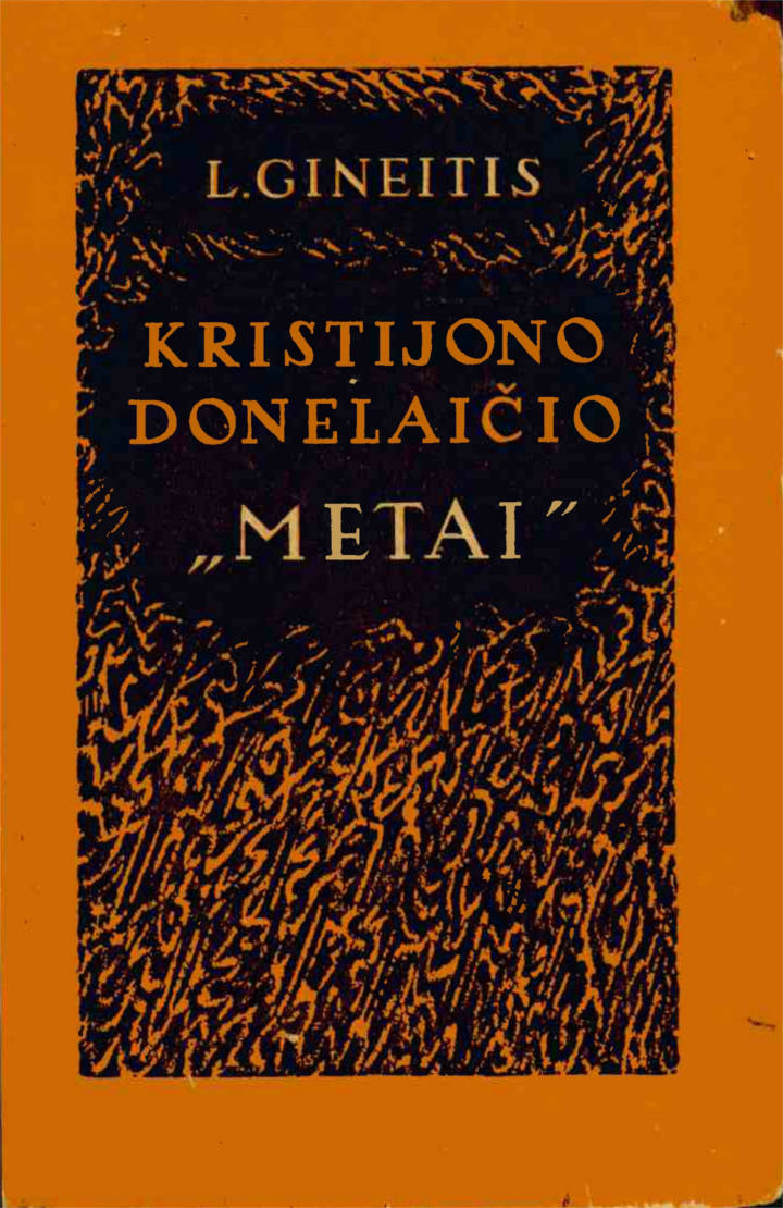 Kristijono Donelaičio - Metai (1954 m) 1